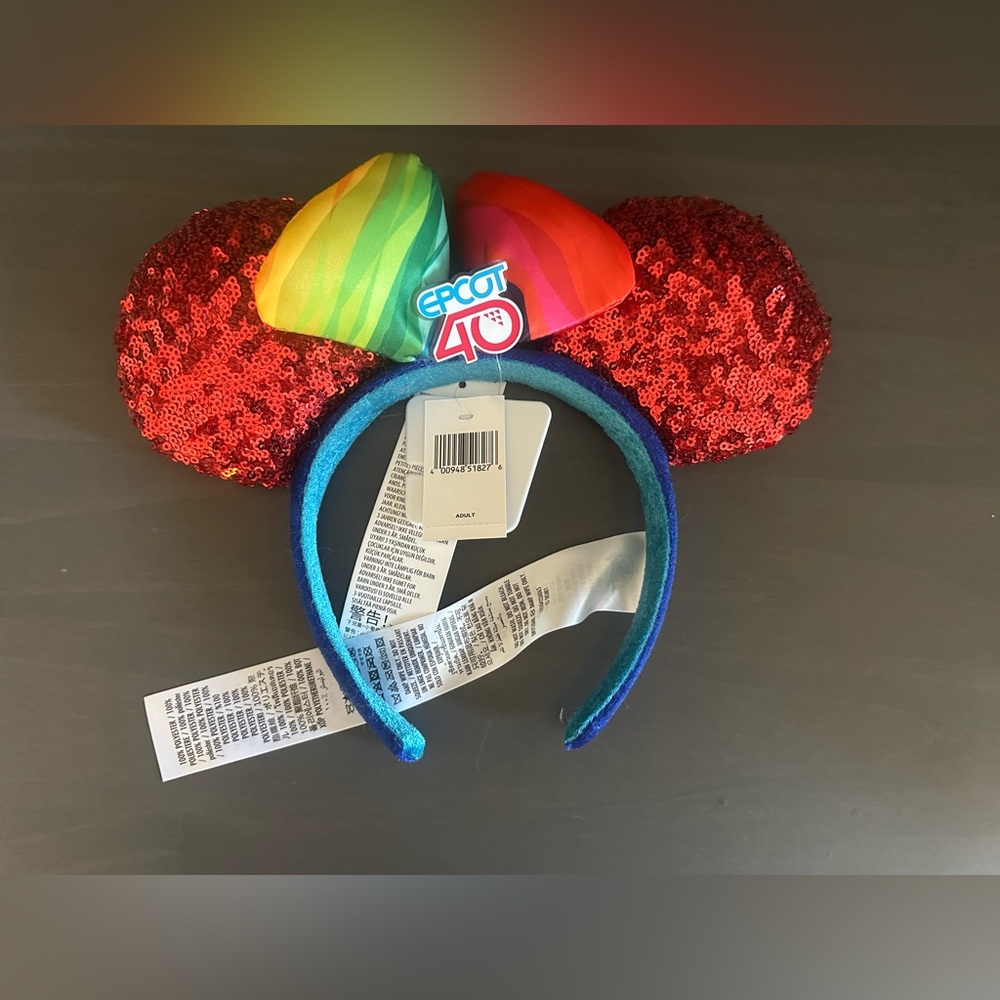 🆕 Disney Parks Epcot 40th Anniversary Minnie Ears (2022 Exclusive) 🎆✨🌐